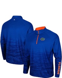 Colosseum Royal Florida Gators Revertigo Raglan Quarter Zip Jacket At Nordstrom