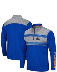 Colosseum Royal Florida Gators Tuxedo Night Quarter Zip Jacket At Nordstrom