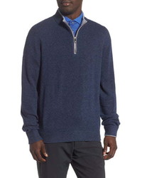GREYSON Sebonack Quarter Zip Wool Cashmere Sweater