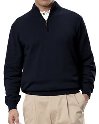 Signature Pima Cotton Half Zip Sweater