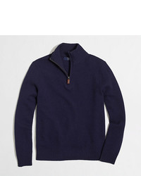 J.Crew Factory Slim Lambswool Half Zip Pullover Sweater