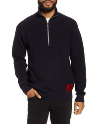 Hugo Spatchor Half Zip Sweater