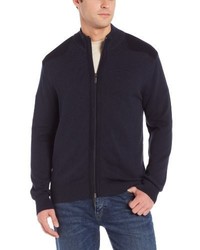 Alex Cannon Full Two Way Zip Cardigan With Wool Accents