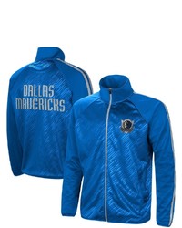 G-III SPORTS BY CARL BANKS Blue Dallas Mavericks Streamline Tricot Raglan Full Zip Track Jacket