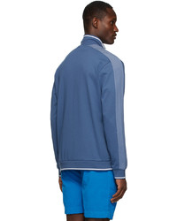 BOSS Blue Regular Fit Logo Zip Jacket