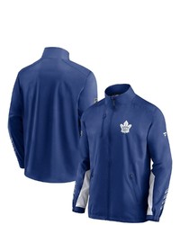FANATICS Branded Blue Toronto Maple Leafs Authentic Pro Locker Room Rinkside Full Zip Jacket