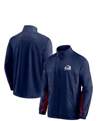 FANATICS Branded Navy Colorado Avalanche Authentic Pro Locker Room Rinkside Full Zip Jacket