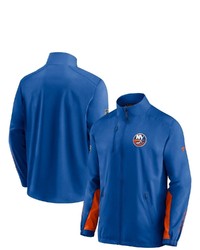 FANATICS Branded Royal New York Islanders Authentic Pro Locker Room Rinkside Full Zip Jacket
