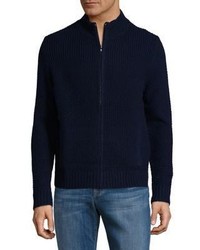 Brooks Brothers Red Fleece Full Zip Mockneck Sweater