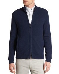 Theory Cashmere Zip Up Sweater