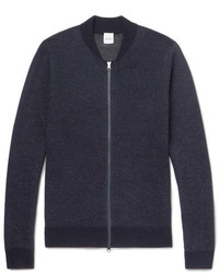Aspesi Mlange Wool Zip Up Sweater