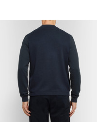Paul Smith Ps By Jersey Panelled Wool Zip Up Cardigan