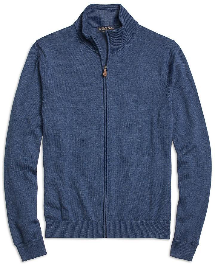 Brooks brothers clearance full zip sweater