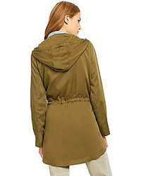 Eileen Fisher Polished Woven Tencel Anorak Jacket