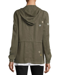 Bagatelle Star Embroidered Twill Anorak Jacket
