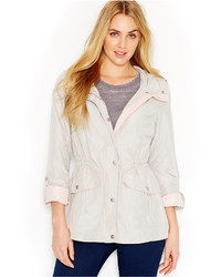 Jessica Simpson Tab Sleeve Hooded Anorak Jacket