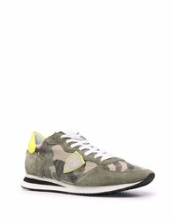 Philippe Model Paris Camouflage Panel Sneakers