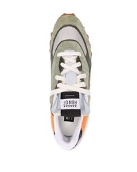 RUN OF Colour Block Panelled Sneakers