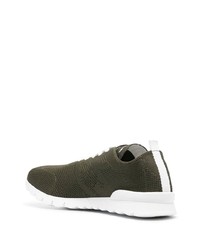 Kiton Knitted Lace Up Sneakers