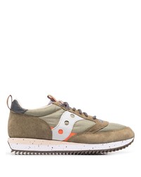 Saucony Leather Panelled Low Top Sneakers