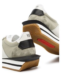 Tom Ford Multi Panel Lace Up Sneakers