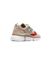 Chloé Multicoloured Sonnie Mesh Leather Sneakers