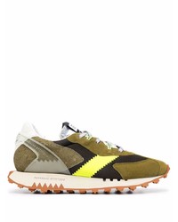 RUN OF Panelled Colour Block Sneakers