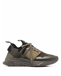 Tom Ford Panelled Lace Up Sneakers