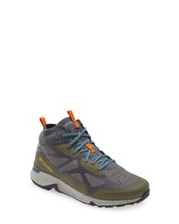 Columbia Vitesse Mid Outdry Waterproof Hiking Shoe In Green Purple At Nordstrom