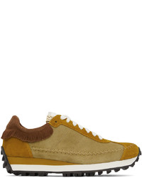 VISVIM Yellow Brown Walpi Runner Sneakers