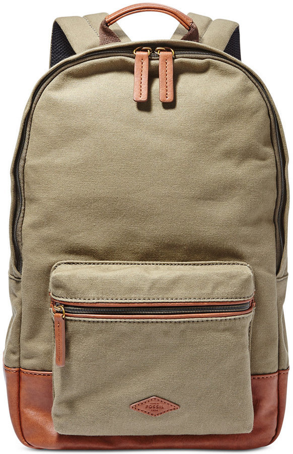 Fossil Estate Canvas Backpack, $98 | Macy's | Lookastic