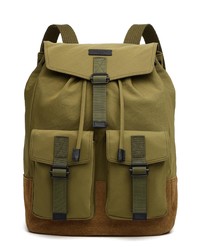 rag & bone Field Water Resistant Nylon Leather Backpack