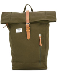 SANDQVIST Leather Trim Backpack