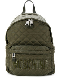 Moschino Quilted Letter Logo Backpack