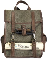 Survey Evo Canvas Leather Backpack