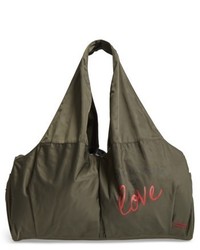 Peace Love World Nylon Duffel Bag Green