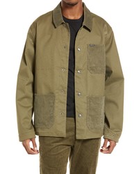 Brixton Survey X Crossover Chore Coat In Military Olive At Nordstrom
