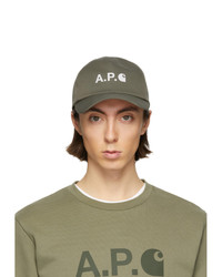A.P.C. Khaki Carhartt Wip Edition Cap
