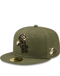New Era Olive Chicago White Sox Splatter 59fifty Fitted Hat At Nordstrom