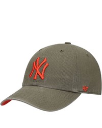 '47 Olive New York Yankees Ballpark Sandalwood Thunder Red Undervisor Clean Up Adjustable Hat At Nordstrom