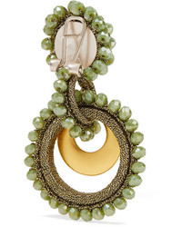 Bibi Marini Mini Sundrop Gold Plated Bead And Silk Earrings