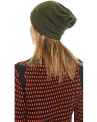 1717 Olive Purl Knit Slouch Beanie
