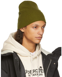 Undercover Green Ribbed Beanie