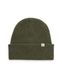 Madewell Merino Ribbed Beanie In Heather Fatigue At Nordstrom
