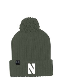 Under Armour Olive Northwestern Wildcats Freedom Cuffed Pom Knit Hat At Nordstrom
