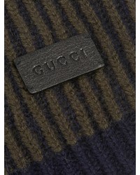 Gucci Ribbed Knit Cashmere Beanie Hat