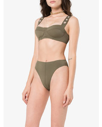 Ack Military Green Ana Due High Leg Bikini