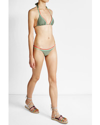 Luli Fama Strappy Halterneck Bikini Top