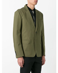 Givenchy Bomber Layer Blazer Jacket Green
