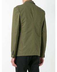 Givenchy Bomber Layer Blazer Jacket Green